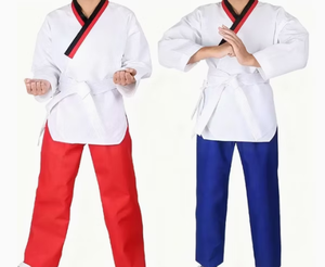 ชุดคาราเต้ผ้าฝ้ายสีขาวสำหรับผู้ชาย ทรงปกติ ระบายอากาศได้ดี เหมาะสำหรับผู้ใหญ่ - Product Image 2