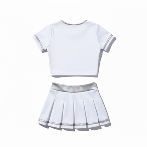Uniformes de cheerleading All Star, design personnalisé par sublimation, équipement de cheerleader, vêtements d'entraînement d'équipe, tenue de sport professionnelle - Product Image 3