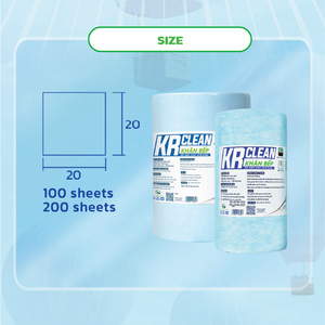 OEM Bulk Supply Absorbent <b>Kitchen</b> Wipes 200 Sheets 20x20cm <b>Paper</b> Towel Roll for Cleaning and Dining Napkins Use - Product Image 4