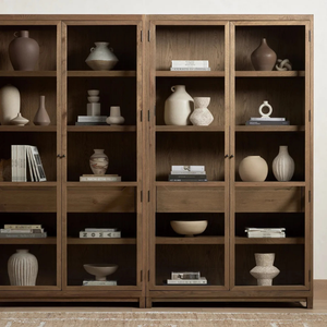 Librería Moderna de Madera Maciza con 8 Estantes y Puertas Planas para Sala de Estar o Almacenamiento en el Hogar u Oficina - Product Image 2