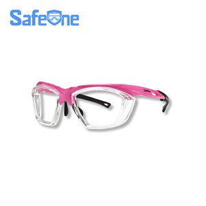 SafeOne J140P Gen2 pink pickleball safety <b>glasses</b> no lens - Product Image 1