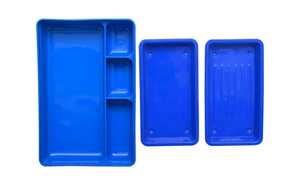 Plateau en plastique autoclavable multi-usages à 4 compartiments pour pansements, pour usage chirurgical hospitalier, instrument certifié CE - Product Image 5