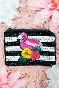 Pochette à monnaie tendance, nouveau style luxueux, faite à la main, motif étoiles, design pour les jours de match, mini sac à fermeture éclair, sac à maquillage pour femmes - Product Image 5