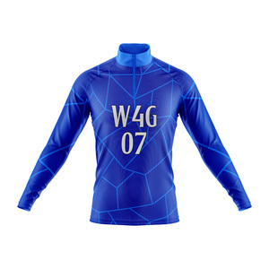 Maillot de cyclisme pour hommes à manches longues, coupe-vent, respirant, séchage rapide, léger, en tissu extensible Spandex/Polyester - Product Image 2