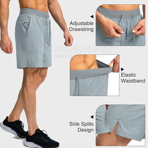 Prix de gros Nouveau style Shorts de course pour hommes Séchage rapide Shorts de course pour hommes Grande taille Shorts de course pour hommes - Product Image 4
