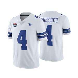 Maillots de football américain personnalisés en gros, 100% polyester, respirants, séchage rapide, noms d'équipe personnalisés - Product Image 1