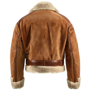 Best Men's 2026 Vintage Bomber Winter Coat B3 Shearling Aviator <b>Jacket</b> with Waterproof Feature <b>Suede</b> Sheep Fur Faux high quality - Product Image 6