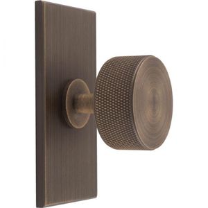 Knob With Back <b>Plate</b> Brush Nickel Customizable With Passage Privacy Bar <b>Door</b> Furniture - Product Image 6