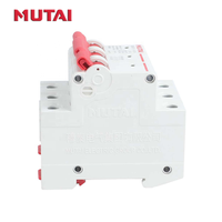 Interruptor Automático Miniatura Mutai Precio de Fábrica Dz46-63 Rojo 20A 63A Tipos 3 Polos 16a Mini Mcb