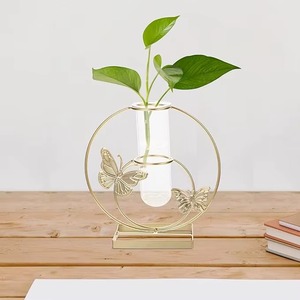<b>Elephant</b> Shape Metal Frame Glass Terrarium Planter Decorative Table <b>Decor</b> For Home Office Cafe And Unique Interior Styling - Product Image 2