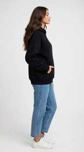 ONETEN APPARELS Conjunto de Sudadera Corta Azul Marino y Pantalones Jogger de Pierna Ancha para Mujer, Manga Larga, Estampado, Estilo Urbano, Chándal Holgado para Otoño - Product Image 3
