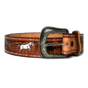 Cinturón de vaquero de cuero con herramientas duraderas de estilo occidental, diseño en relieve tallado a mano, cinturón de herramientas de cuero occidental hecho a medida - Product Image 6