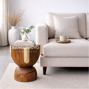Tabouret Minimaliste Ajustable en Bois Massif Écologique et Durable pour Salon avec Design Personnalisable - Product Image 3