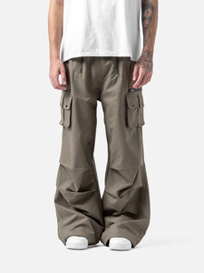 Pantalon Cargo Oxford Décontracté pour Homme, Coupe Droite, avec Poches Latérales Amples, en Coton Imperméable Brodé de Haute Qualité – Vente en Gros - Product Image 2
