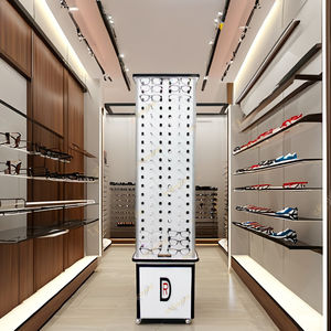 Premium Quality <b>Wooden</b> Optical Display Floor Stand Revolving Design with Lock Rods for Optic <b>Shop</b> - Product Image 1