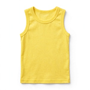 Camiseta sin Mangas Personalizada de Primera Calidad para Niñas, Cuello Redondo, Color Sólido, Ropa de Verano, Camiseta Moderna con Diseño Personalizado BD - Product Image 3