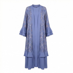 Abaya populaire pour femmes, fabriquée avec les meilleurs matériaux, couleur personnalisable, manches longues, style décontracté, prix raisonnable pour adultes, vêtements modestes. - Product Image 1