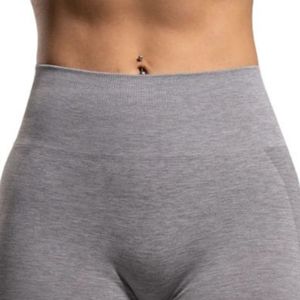 Shorts Deportivos de Cintura Alta para Mujer, Color Gris Jaspeado, Elásticos, de Compresión, para Entrenamiento, Fitness, Yoga, Ropa Deportiva - Product Image 5