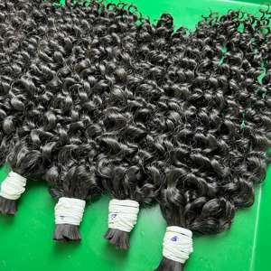 Extensiones de Cabello Rizado Euroasiático al Por Mayor a Precio de Fábrica para Mujeres, Paquetes de Cabello Humano Natural Vietnamita Curvado de Lujo - Product Image 3