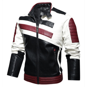 Blouson de motard en cuir véritable noir pour homme, col à revers classique, fermeture éclair sur le devant, veste décontractée de qualité supérieure, vêtement d'extérieur tendance - Product Image 3