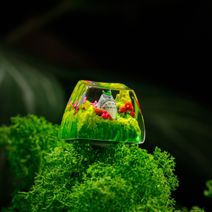 Teclas Místicas de Anime, Teclas Artesanales Personalizadas, Teclas Anime Lindas, Teclas Verdes, Juego de Teclas, Teclas de Resina - Product Image 6