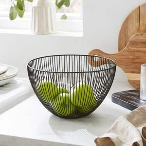 Cesta de Frutas de Hierro Hecha a Mano con Construcción Duradera, Forma Elegante, Ideal para la Decoración de Cocinas Modernas - Product Image 6