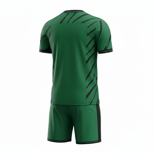 ชุดฟุตบอลแบบ unisex พร้อมกางเกงขาสั้น ชุดออกกำลังกายสองชิ้น ชุดฝึกซ้อมฟุตบอล แห้งเร็ว ชุดกีฬา รับผลิตตามแบบ OEM - Product Image 2