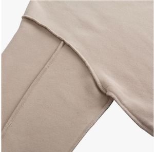 Women's Cropped Sweatshirt Short Sleeve Fleece Pullover Crop <b>Top</b> Casual Oversized Hoodie Windproof Anti-UV Simple OEM ODM - Product Image 5