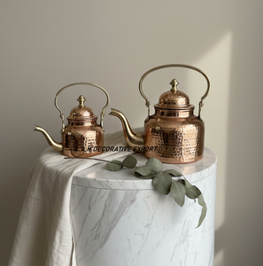 Traditional Handcrafted Hammered Copper <b>Kettles</b> Indian Art Metal Eco-Friendly Recyclable Non-Toxic - Product Image 5