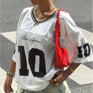 Diseños de Camisetas de Fútbol Personalizadas, Impresión Digital, 100% Poliéster, Resistentes al Viento, Transpirables, Corte Holgado Vintage, Malla, Fútbol Americano - Product Image 6