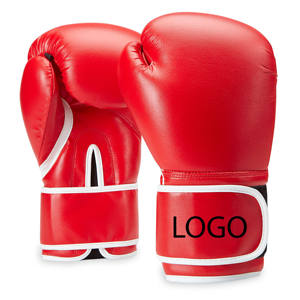 Gants de boxe en cuir blanc, à doigts entiers, avec fermeture à lacets au poignet, unisexe adulte, pour l'entraînement de boxe - Product Image 3