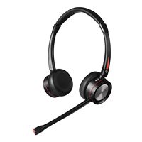 Nouveau Casque Sans Fil Mono pour Bureau et Centre d'Appels avec Réduction de Bruit, Micro et Base de Recharge