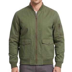 High Quality Two Tone Brown Black Bomber <b>Jackets</b> Windproof <b>Heated</b> Zipper Front Casual 100% Polyester <b>Jackets</b> - Product Image 5