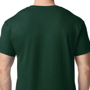 เสื้อยืดผู้ชายสีเขียวป่า คอตตอน แขนสั้น คอกลม สวมใส่สบาย  ขายส่งเสื้อเปล่าสำหรับทำลายพิมพ์ - Product Image 5