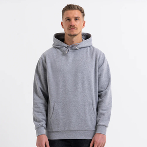 Sudaderas con Capucha de Algodón Grueso para Hombre, Ropa de Alta Calidad, Logotipo Personalizado Bordado, Diseño Sólido, Talla Grande, Esenciales - Product Image 3