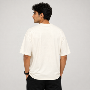 Camiseta de Algodón y Fibra de Bambú para Hombre, Talla Grande, Cuello Redondo, Manga Corta, Estilo Casual, Jersey con Relieve Frontal, Secado Rápido, Ecológica - Product Image 2