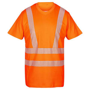 เสื้อยืดนิรภัยสีส้มสะท้อนแสง คอกลม แขนสั้น สำหรับผู้ชาย ระบายอากาศได้ดี ทรงปกติ ผ้าฝ้าย 100% - Product Image 3