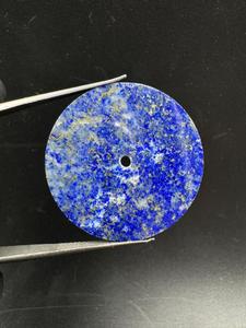 Natural Blue Lapis Lazuli Watch Dial 31.50 mm One Sided Polished <b>Face</b> 0.7 mm Thick 2 mm Center Hole - Product Image 5
