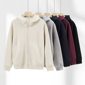 Sweat-shirt à capuche zippé pour homme, streetwear premium, fermeture éclair intégrale, tissu doux, coupe décontractée, style urbain, tendance, mode décontractée - Product Image 6