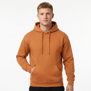 Sweat-shirt à col rond personnalisé en tissu éponge, sweats à capuche vierges en coton OEM, unisexe, grandes tailles, pour hommes, longueur longue, motif lettres, fabricants - Product Image 2