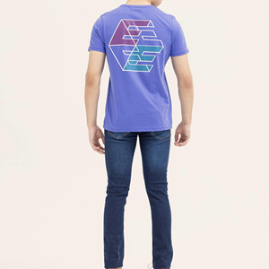 เสื้อยืดแขนสั้นผู้ชาย คอกลม ทรงปกติ ผ้าคอตตอนเจอร์ซีย์ ลำลอง ลายพิมพ์ดิจิทัล - Product Image 2