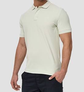 Polo T-shirt homme de haute qualité, 100% coton, 200 GSM, OEM, color block, manches courtes - Product Image 2