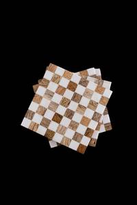Sous-verres en bois et résine haut de gamme faits à la main, élégants, modernes, écologiques, carrés, pour la décoration de table, accessoires élégants - Product Image 2
