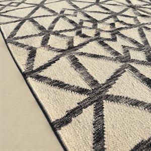Alfombra Kilim de Lana Hecha a Mano, Tejido Plano, Patrón Abstracto, Ecológica, Antideslizante, Decoración Moderna para Sala de Estar - Product Image 6