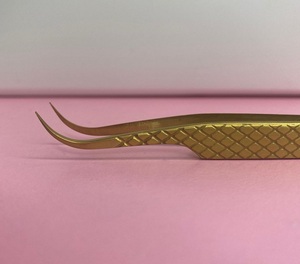 Pinzas Profesionales para Pestañas y Cejas Vired Impex, Alta Calidad, Precisión, Punta Suave de 10 mm, Acero Inoxidable Duradero - Product Image 4