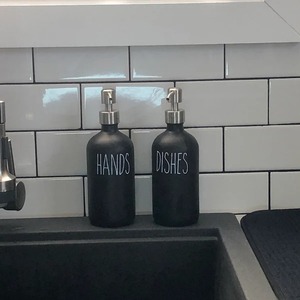 Distributeur de savon noir pour vaisselle et lavage des mains, idéal pour l'évier de cuisine, support de savon liquide et usage domestique - Product Image 5