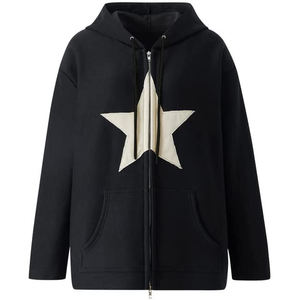 Sweat-shirt à capuche en polaire pour homme, veste décontractée à fermeture éclair sur le devant, vêtements d'hiver - Product Image 1