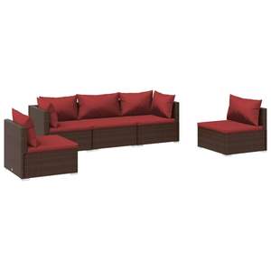 Conjunto de Muebles de Jardín de Ratán PE Marrón con Acero con Recubrimiento en Polvo, Muebles de Exterior de Calidad - Product Image 2