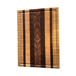 Grande planche à découper en bois de 45 x 30 x 3 cm d'épaisseur avec poignée – Commande en gros - Product Image 5