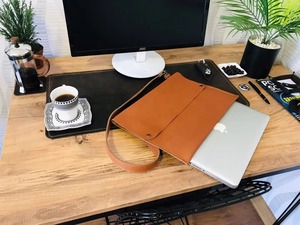 Funda de Piel Auténtica Impermeable con Logotipo Personalizado para Laptop, para Hombres y Mujeres, Uso en Oficina y Negocios, LS-0300 - Product Image 5